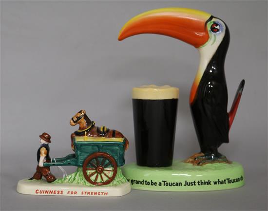 A Guinness toucan and Guinness for strength